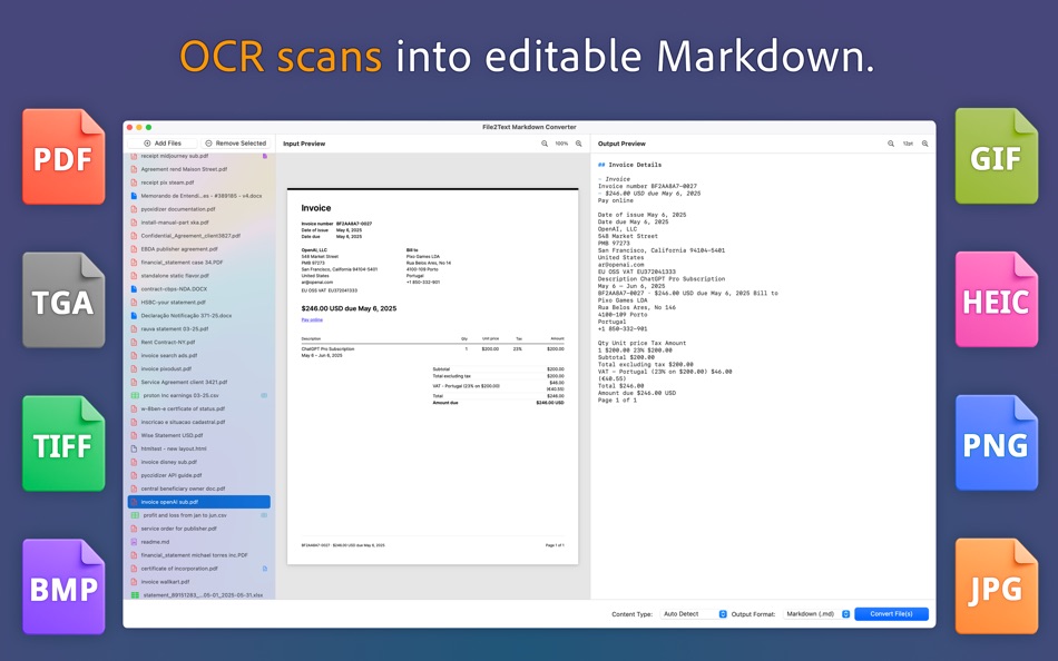 #4. File2:Text Markdown Converter (macOS) 게시자: Cleverson