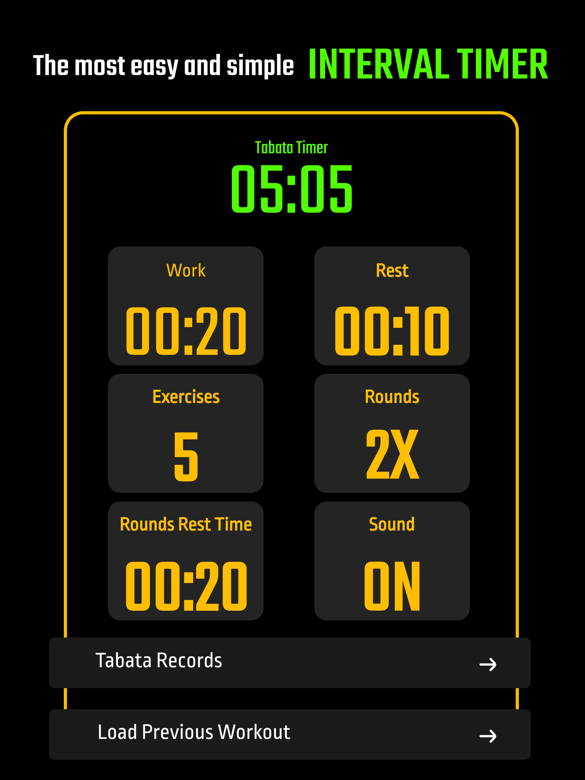 TABATA Timer Interval Timer screenshot 11