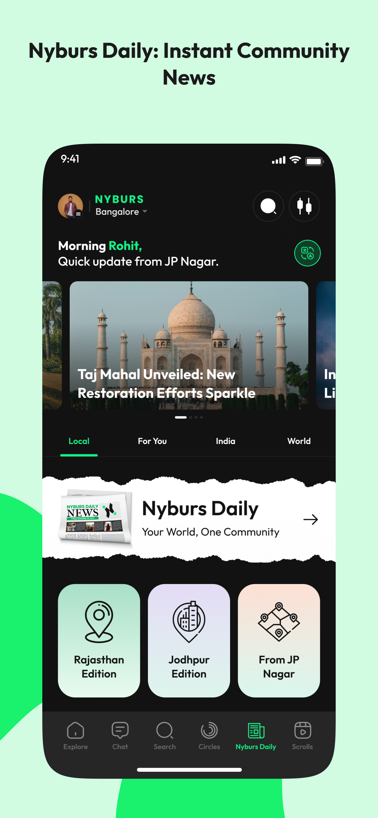 Nyburs: Hyperlocal Social App screenshot 6