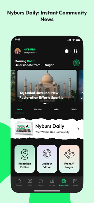 Nyburs: Hyperlocal Social App Screenshot 6 of 10