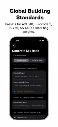 Concrete Calculator & Tools iPhone screenshot