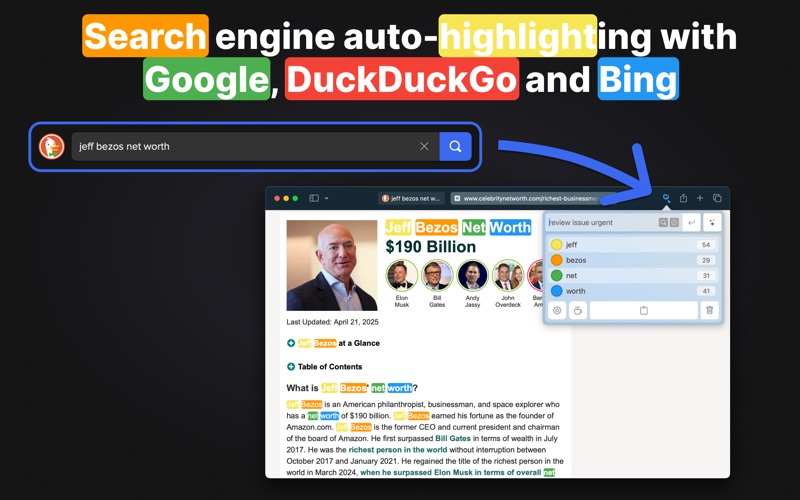 SearchLight for Safari screenshot