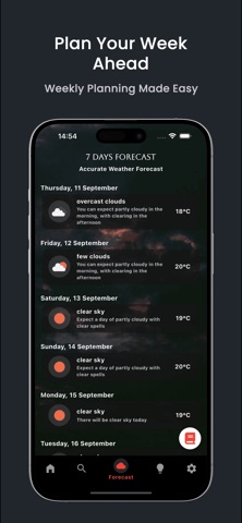 Weather Monitor - Forecast iPhone screenshot