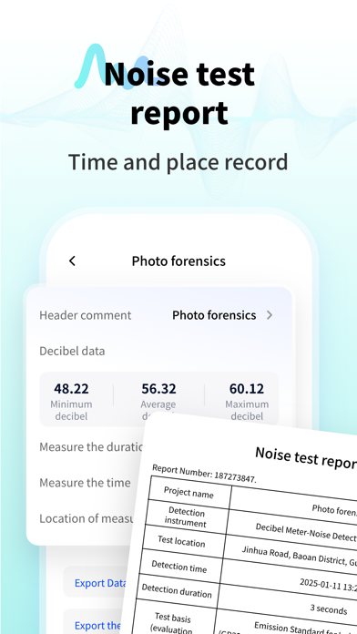 Decibel meter noise detector Screenshot