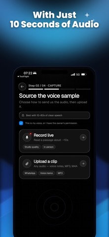 AI Voice Cloner: Voice Cloning iPhone screenshot