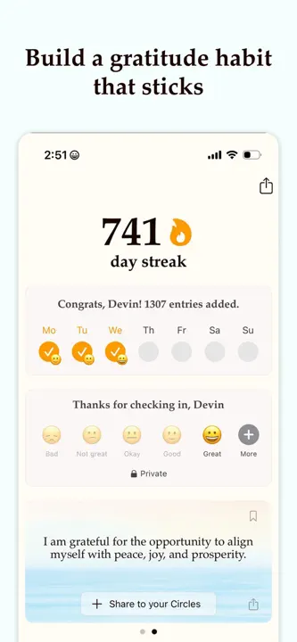 Gratitude Plus: Screenshot 3 von 9