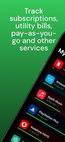 Subster - Subscription Tracker Screenshot 1 of 6