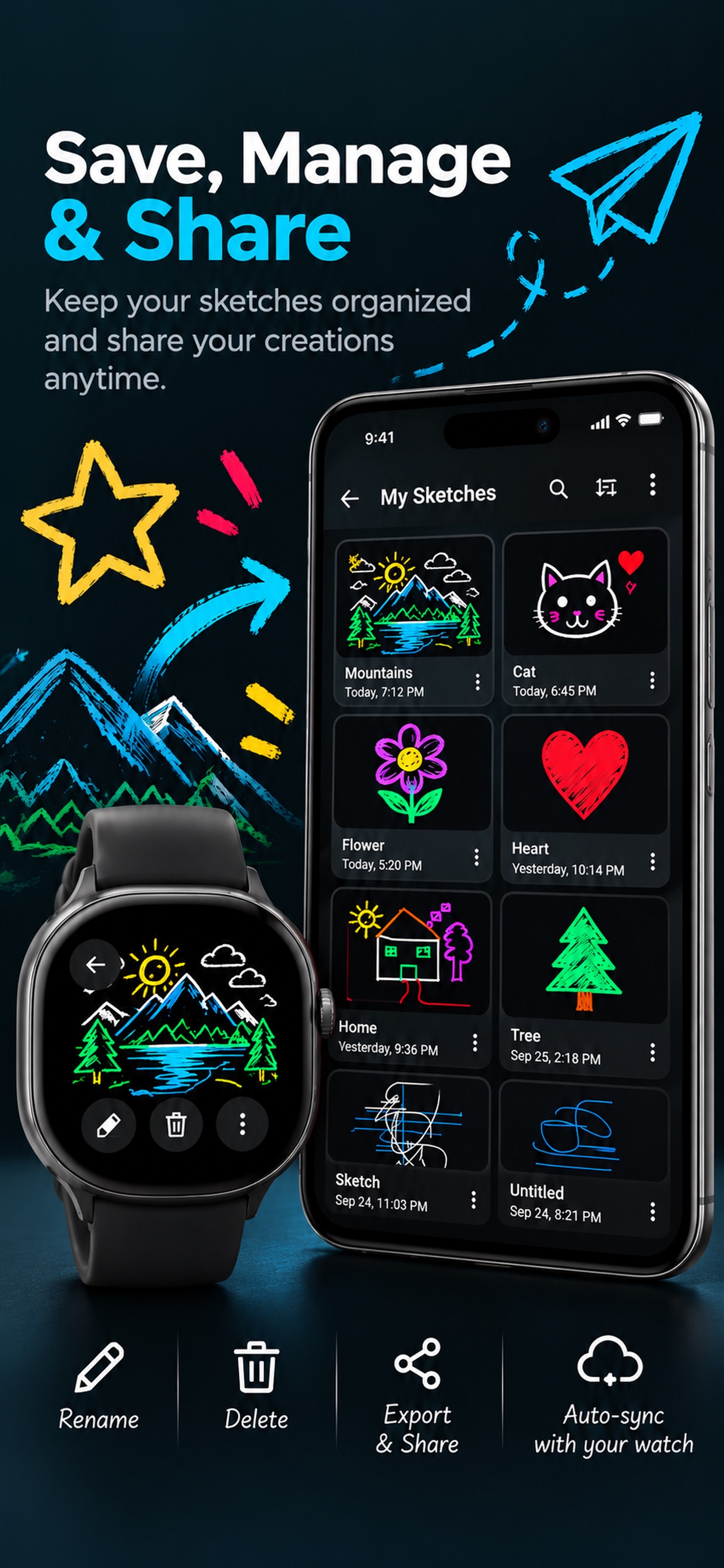 Screenshot 4 of Sketch Watch -  Draw on Watch