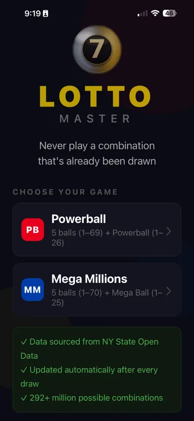 Lotto Master Pro screenshot 1