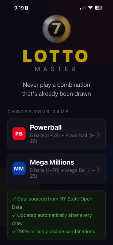 Lotto Master Pro screenshot 1 of 5
