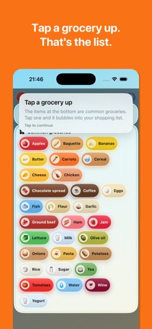 TapTap Grocery: One Tap List Screenshot 5 of 6