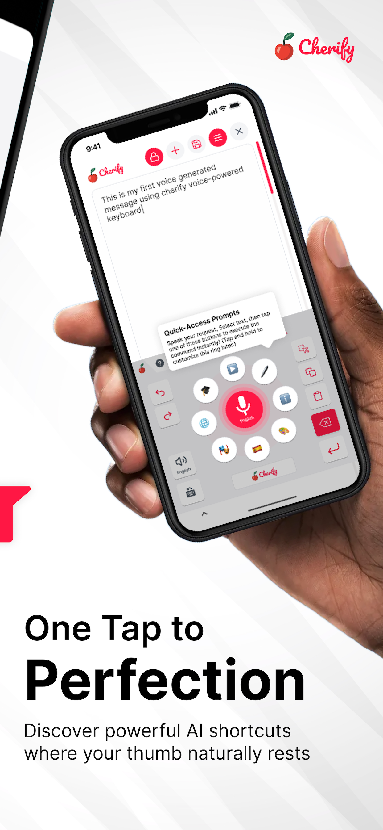 Cherify: AI Voice Keyboard Pro screenshot 3
