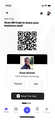 Card Swap | Digital Biz Card iPhone screenshot
