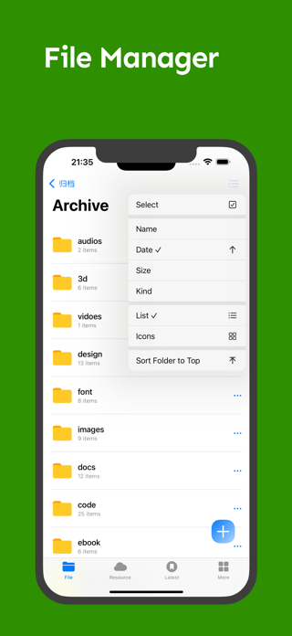Fileso: File Manager|unzip|rar Screenshot 4 of 5