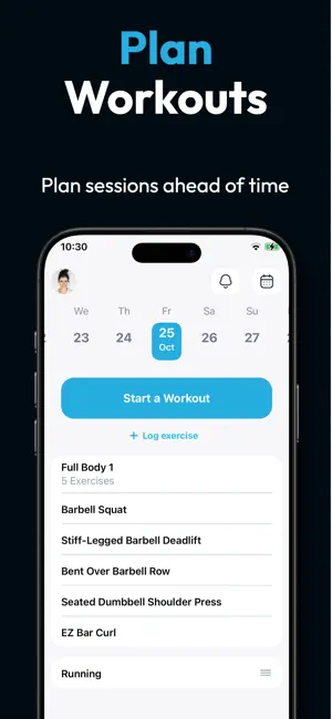 Fitlist Workout Log & Planner screenshot 3