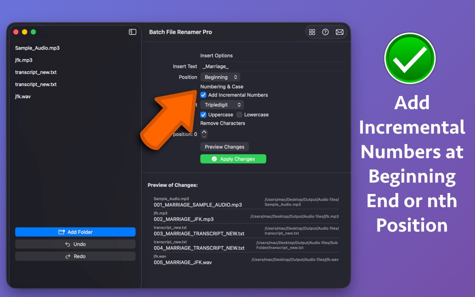 #3. Batch File Renamer Pro (macOS) 来自: Nikhil Anshuman