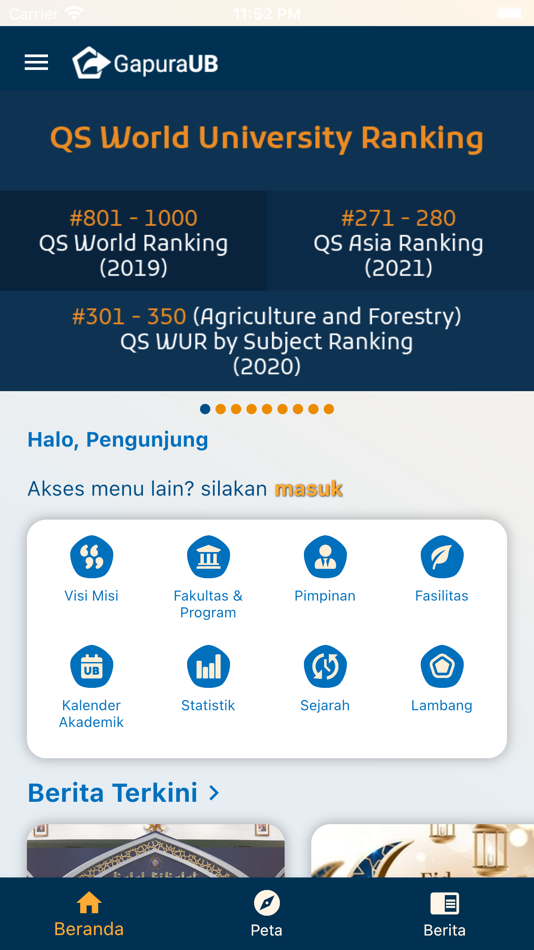 #2. Gapura UB (iOS) โดย: Universitas Brawijaya