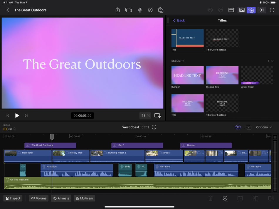 #7. Final Cut Pro for iPad (iOS) 由: Apple