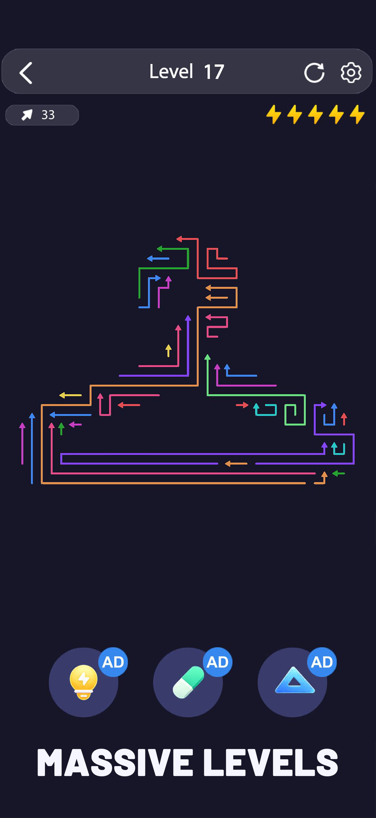 Arrow Maze-Tap Away