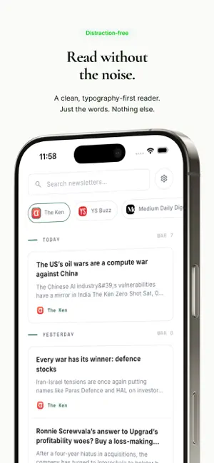 Letters - newsletter reader screenshot 4
