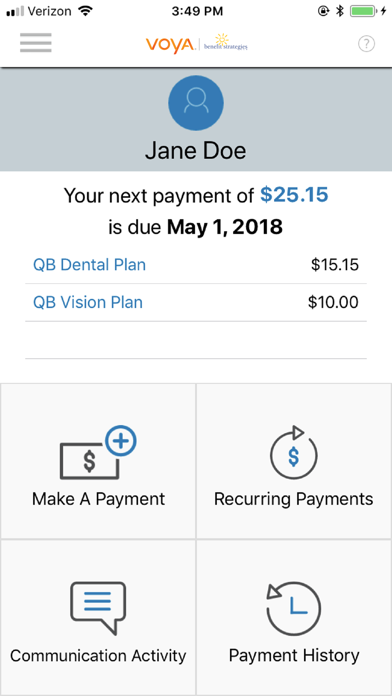 Screenshot 2 of Voya Premium Billing App
