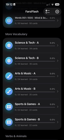 FarsiFlash: Learn Persian screenshot