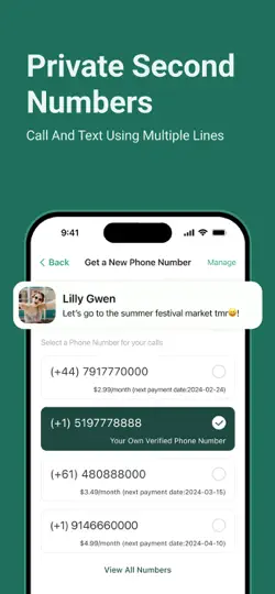 Capture d'écran de WeTalk- WiFi Calls & 2nd Phone sur iPhone 2
