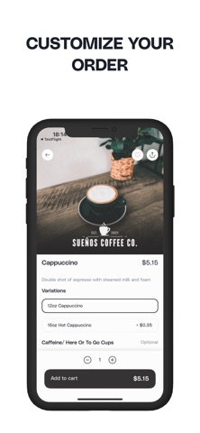 Sueños Coffee Co. iPhone screenshot