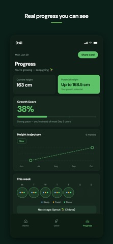 Tallzo: Grow Taller iPhone screenshot