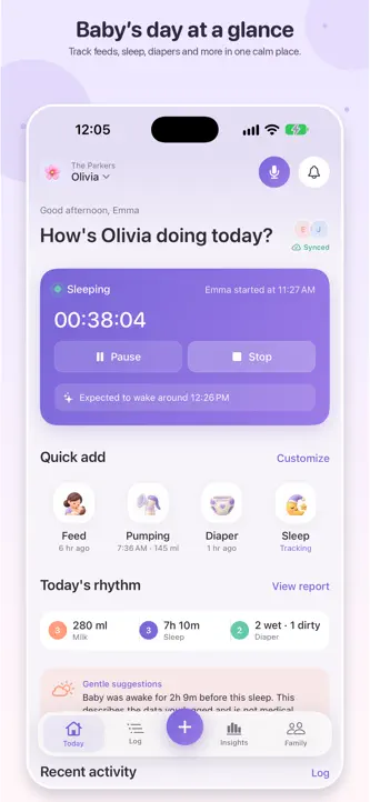 Moni: Baby Tracker screenshot 1