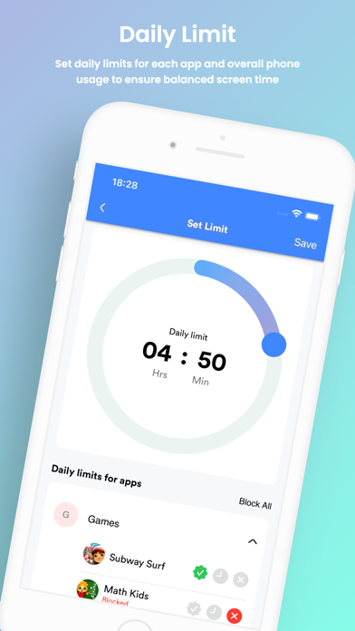 Parental Control App NannyHere Screenshot
