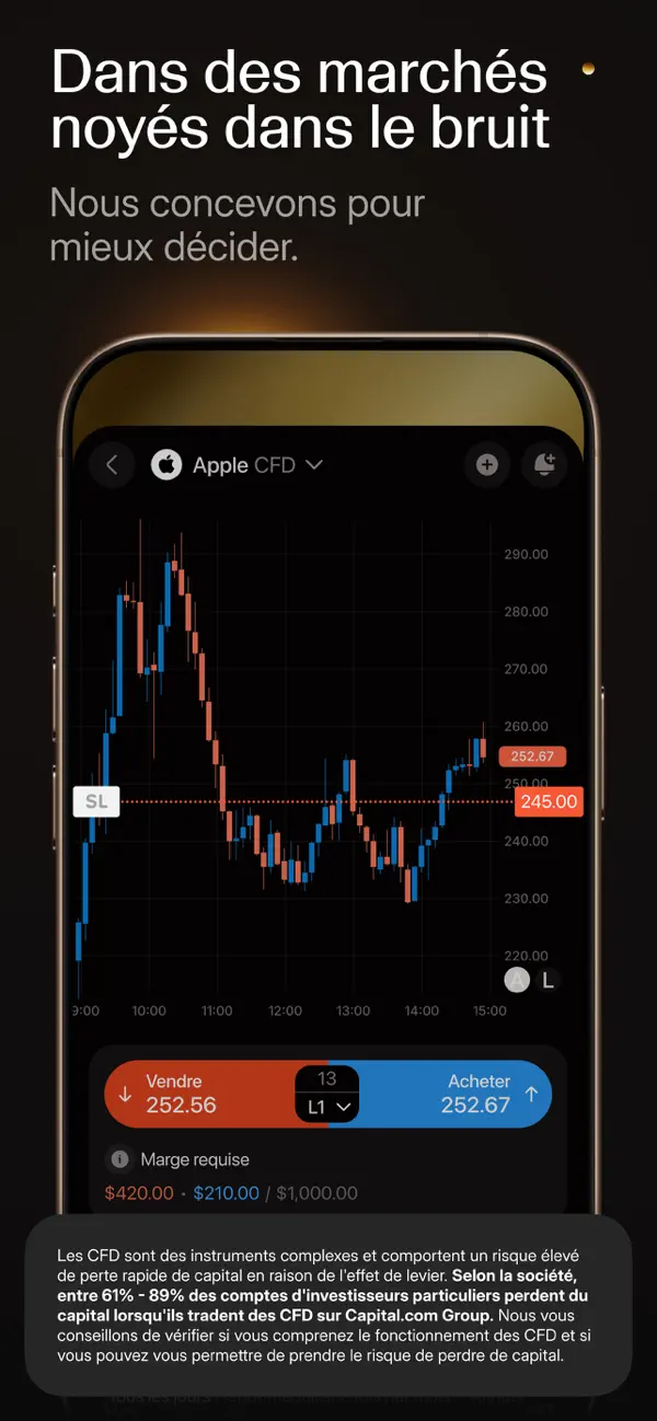 Screenshot #1 pour Capital·com Trading & Investir