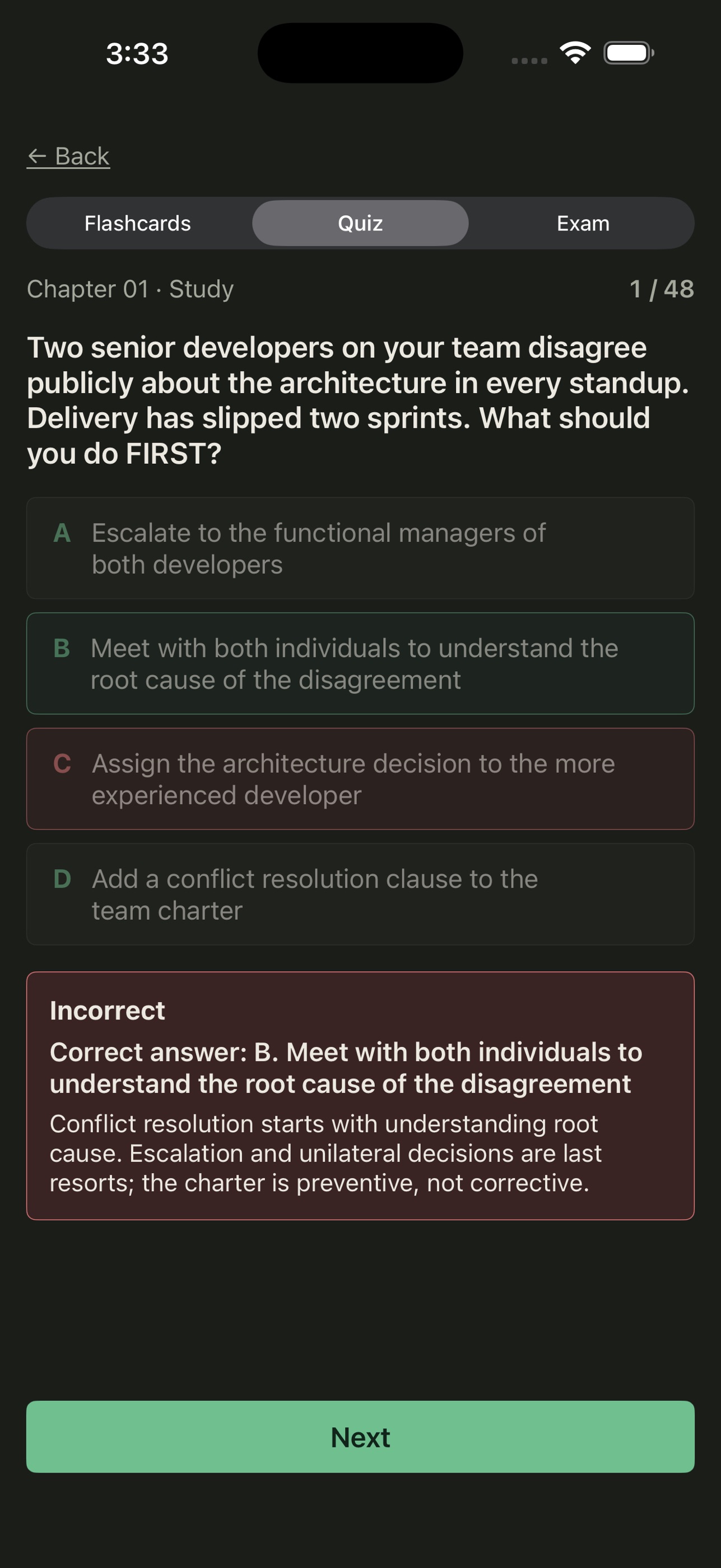 Screenshot 4 of PMP Exam