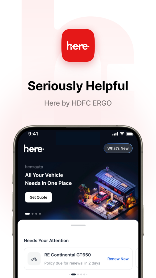 #1. Here by HDFC ERGO (iOS) Podle: HDFCErgo