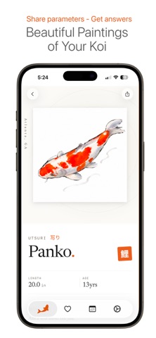 Koi Cal Pond Care + Health AI iPhone screenshot