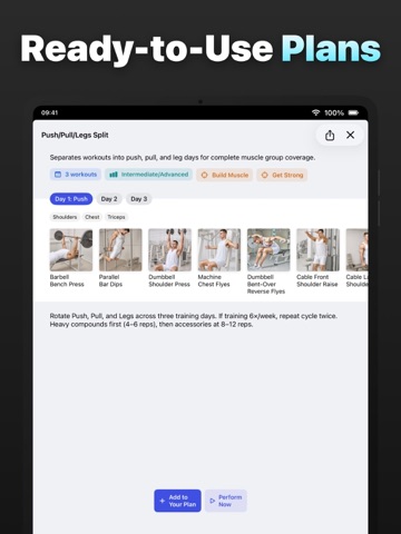 Gymfile: Hypertrophy Mass Gain iPad screenshot