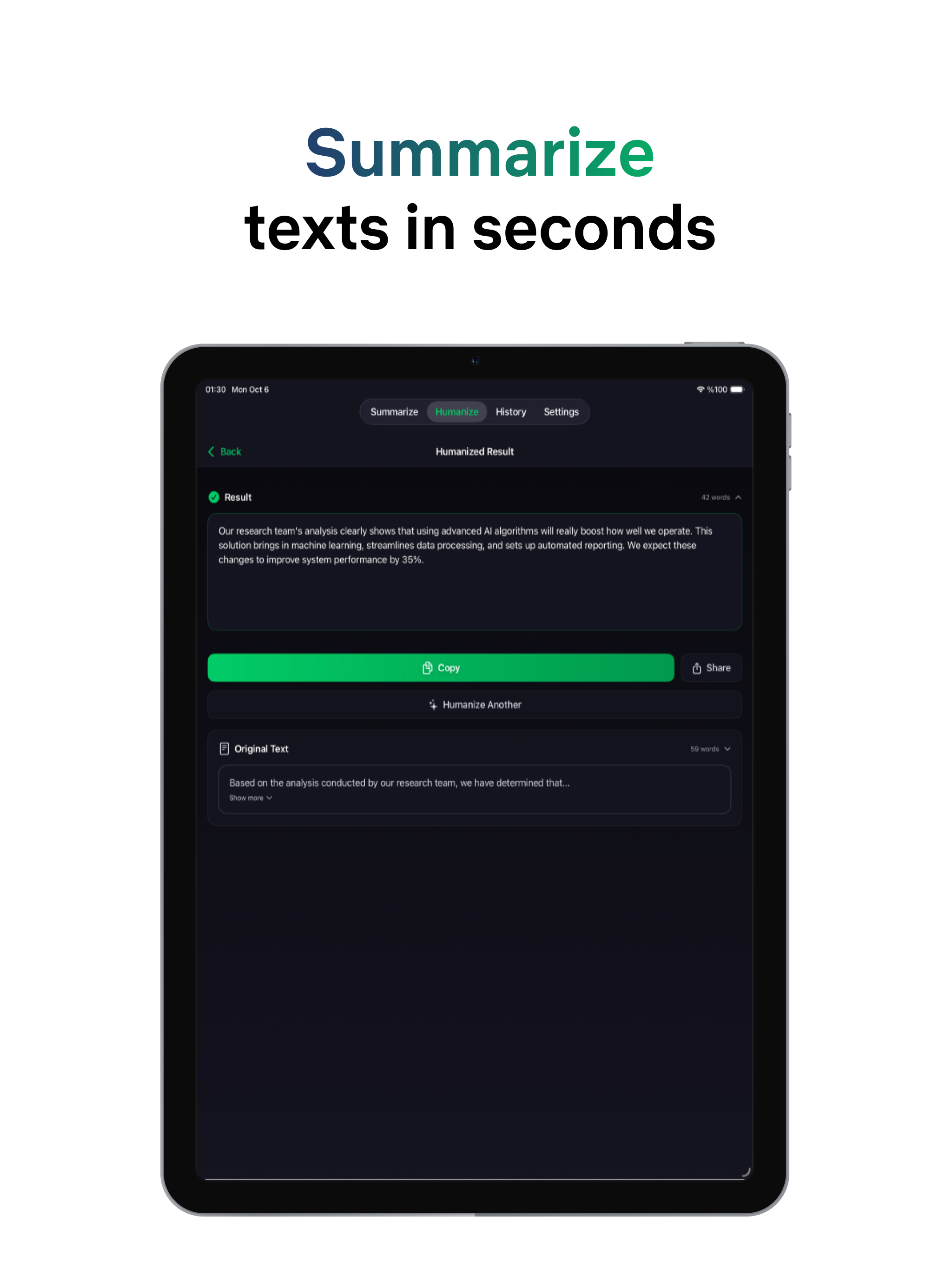 Humanize AI: Paraphrase Tool screenshot 8