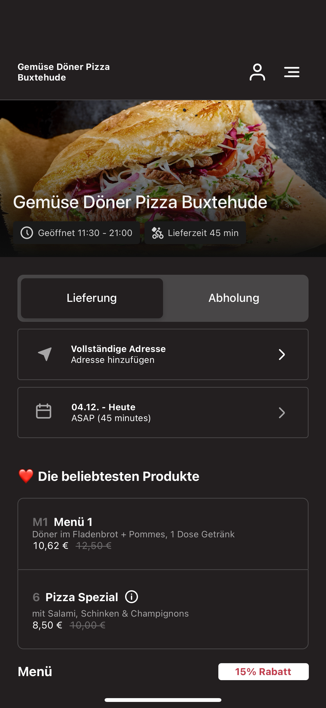 Gemüse Döner Pizza Buxtehude screenshot 3