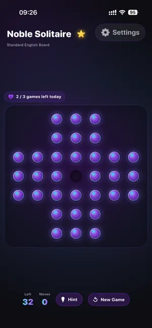 Peg Solitaire · Solo Elite screenshot 1