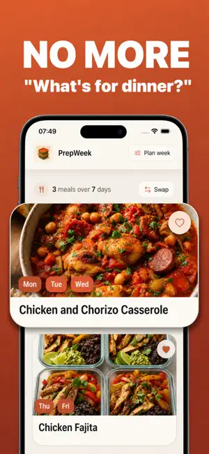 Batch Cooking Meal Planner screenshot 1