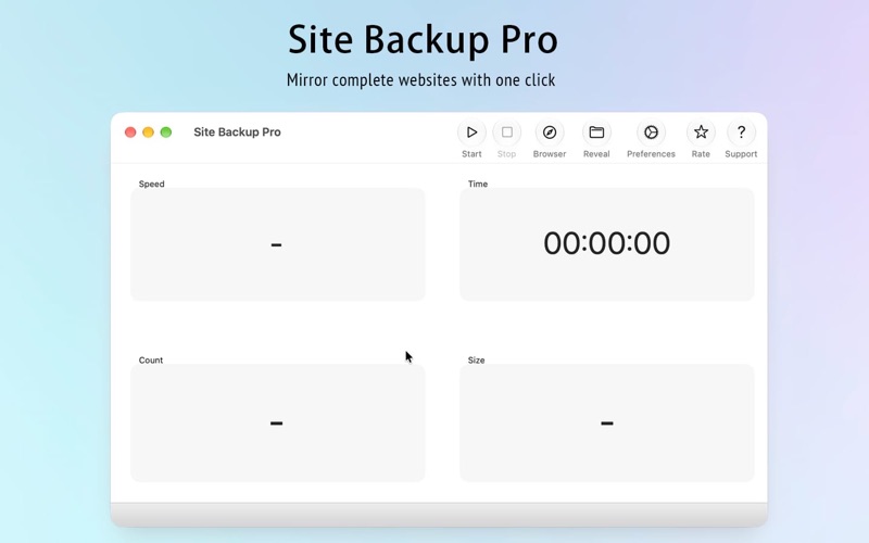 Site Backup Pro app screenshot