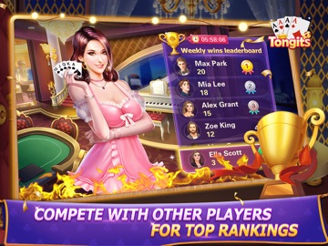 Tongits Deluxe: Fun Card Game iPad screenshot
