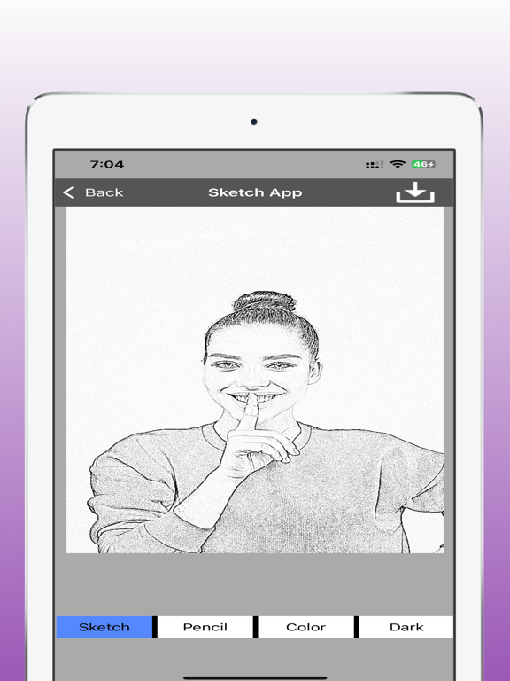Pencil Photo Sketch Art Editor iPad screenshot 4 - Photo & Video app