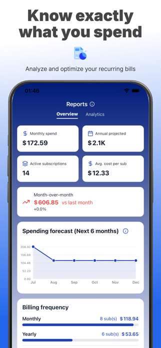 SnapSub: Subscription Tracker Screenshot 3 of 7