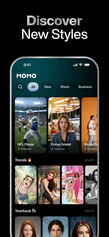 Momo: AI Photo & Video Maker screenshot 6 of 10
