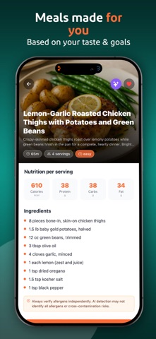 Fridge2Chef iPhone screenshot