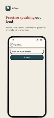 A1 Ready: A1 English Test iPhone screenshot