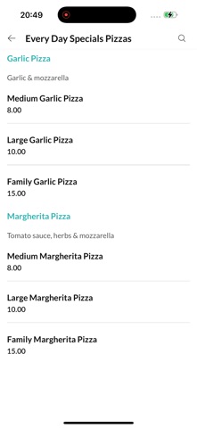 Amanti Pizza screenshot