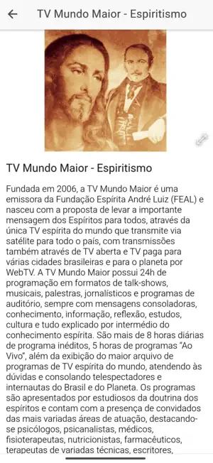 TV Mundo Maior Espiritismo screenshot 3