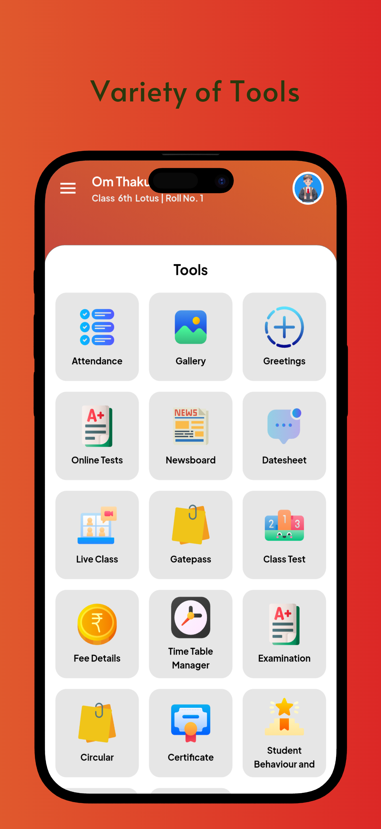 Parents app - The Sovereign